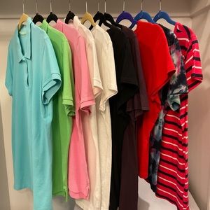 Women’s Name Brand 10 piece polo & t-shirt bundle